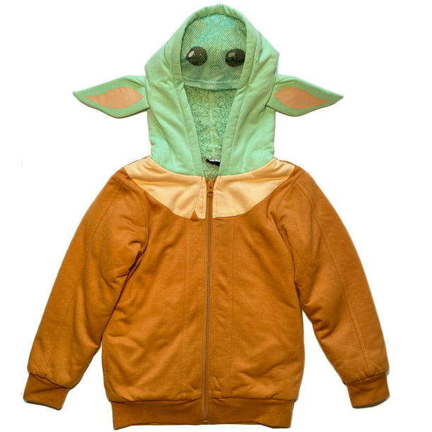 Disney Star Wars Little Boys Full Zip Hooded Fleece Jacket Black/Grey